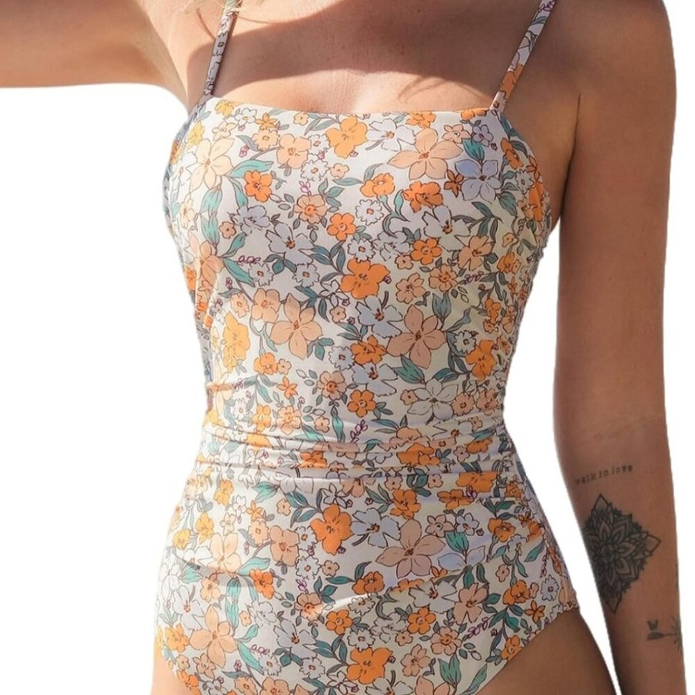 Floral swim suit